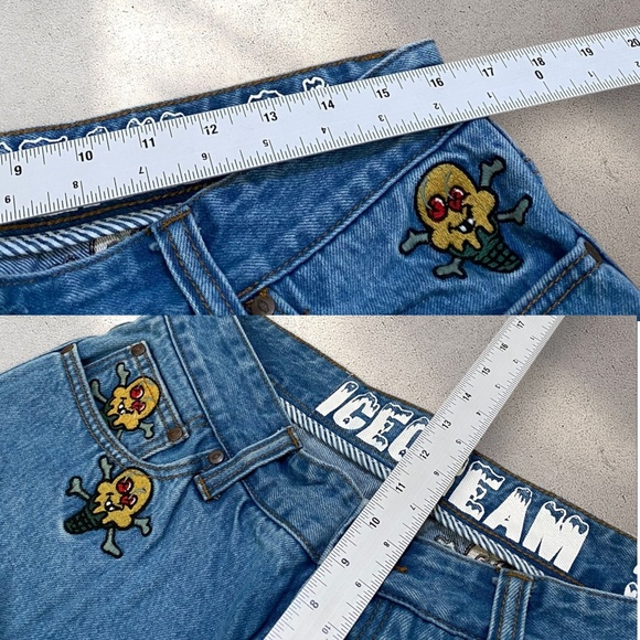 Rare Billionaire Boys Club Ice Cream Soft Serve Denim Shorts - Picture 9 of 9